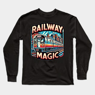 Subway Train, Railway Magic Long Sleeve T-Shirt